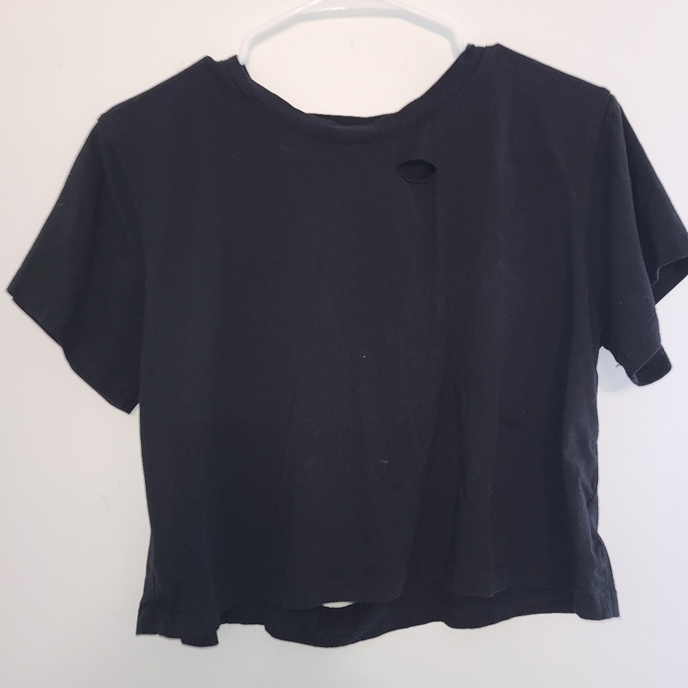 Black crop top